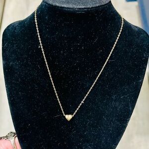 Vintage Sarah Coventry Heart Necklace – 16” Goldtone Chain